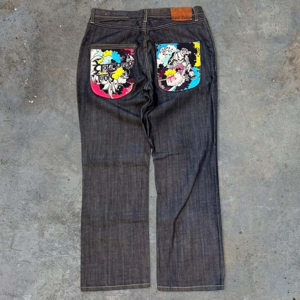 Artful Dodger Y2K Embroidered Baggy Jeans